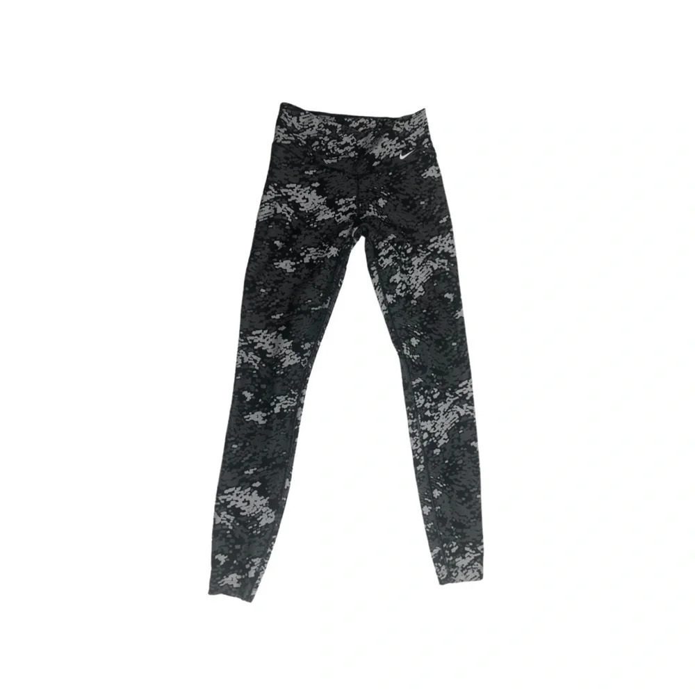 Nike Dri -Fit Training Running Tights  (XS) black/grey print